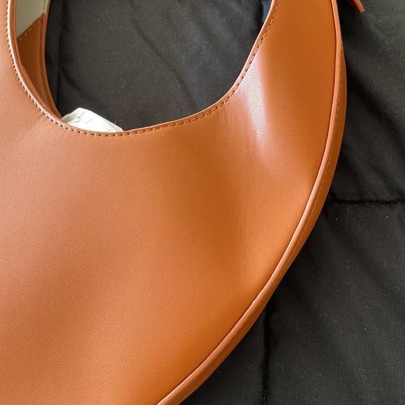 New Retro designer half moon tote bag | brown tan - Picture 15 of 16